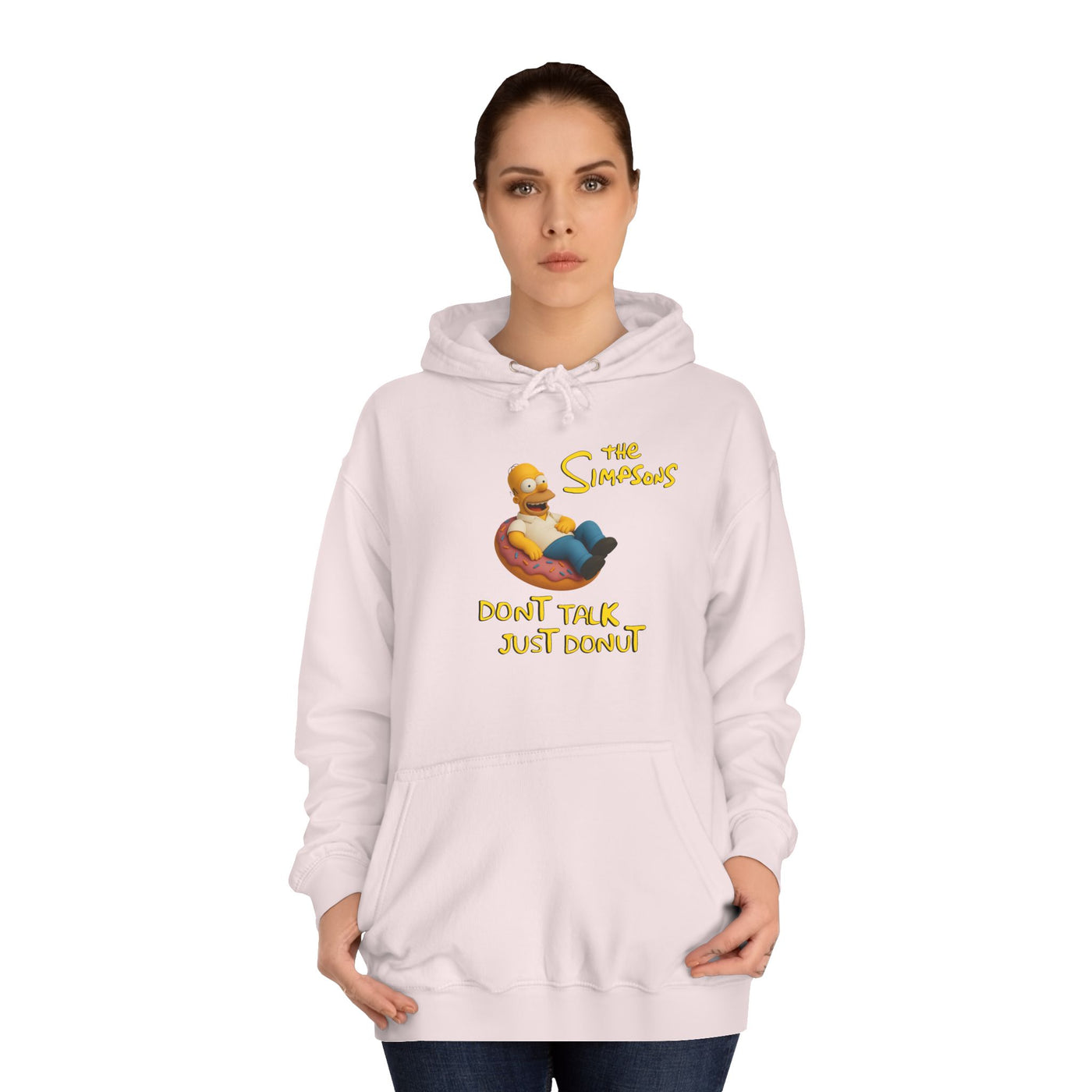 Funny Donut Lover Hoodie, Unisex College Hoodie, The Simpsons