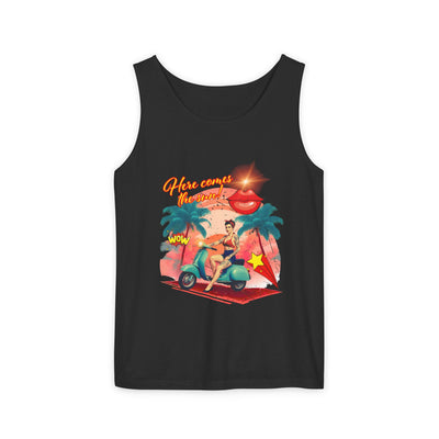 Retro Summer Vibes Tank Top Here comes the sun