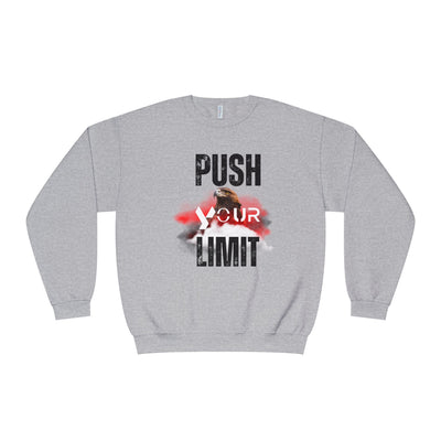 Motivational Crewneck Sweatshirt - "Push Your Limit" 