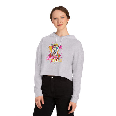Urban Wilds Crop Hoodie - Colorful Graffiti Inspired Design