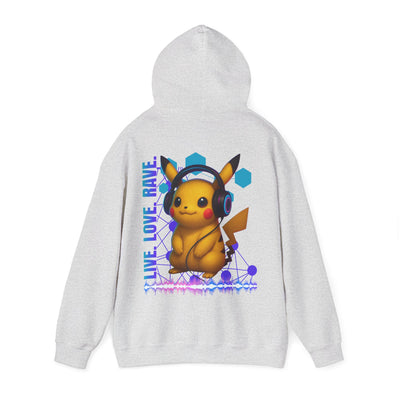 Rave Hoddie, Live Love Rave - Techno - Pokemon
