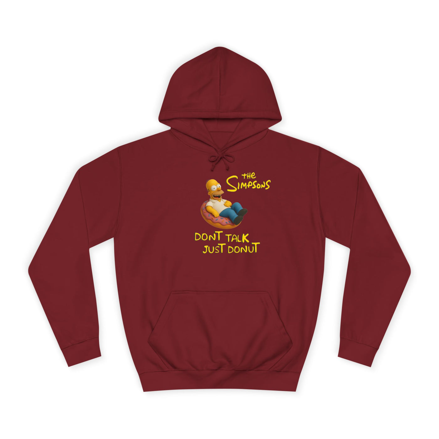 Funny Donut Lover Hoodie, Unisex College Hoodie, The Simpsons