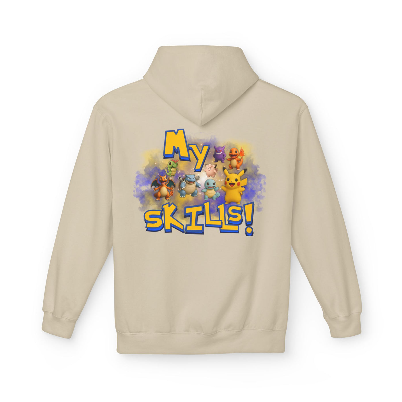 Pokemon Skills Hoodie, Unisex Pokemon Sweatshirt, Cute Hoodie