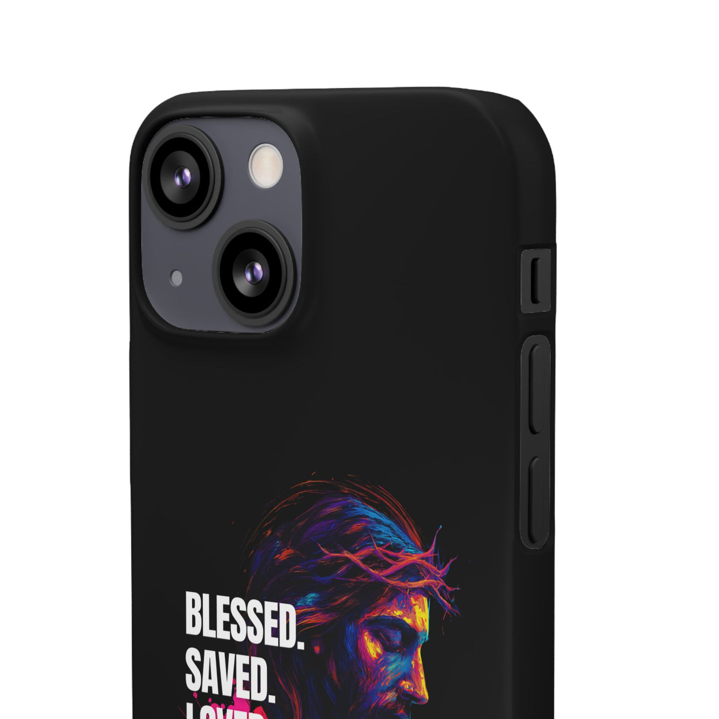 Blessed Saved loved - Snap Case - Jesus
