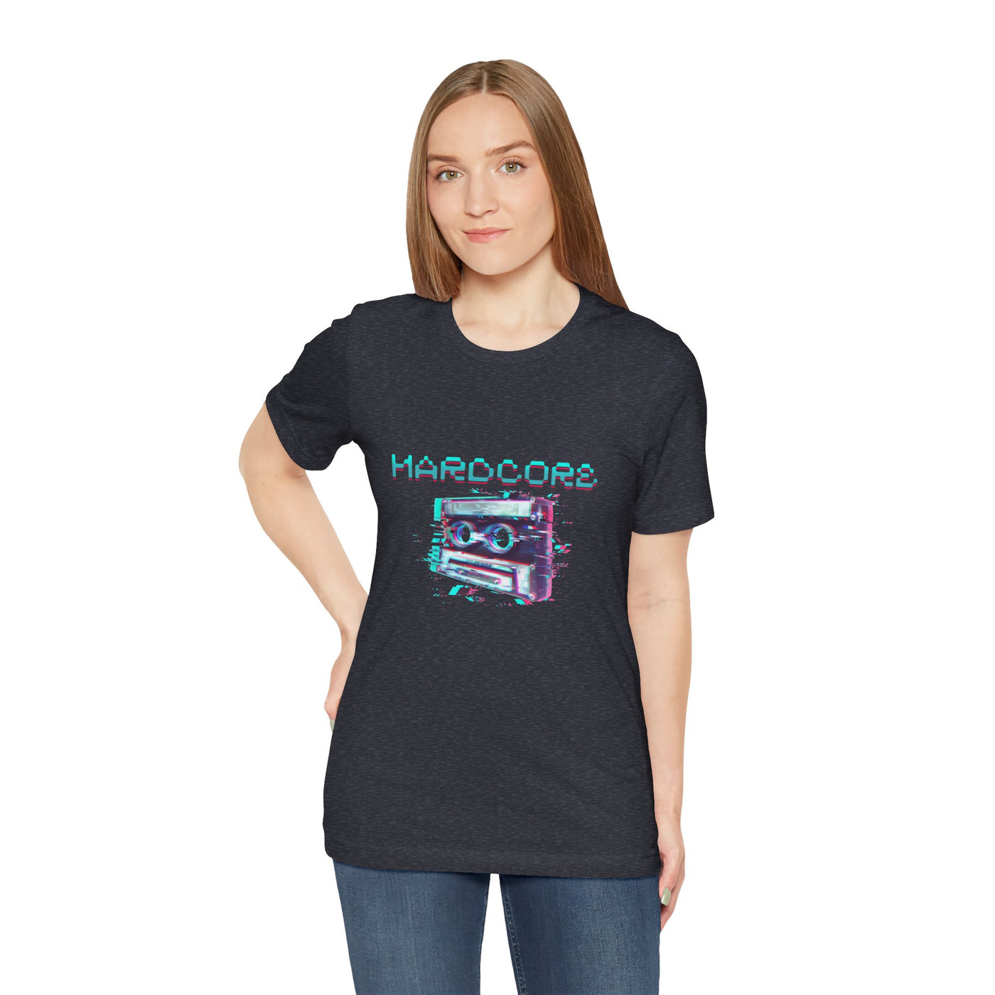 Techno - Hardcore Never Dies - Retro Graphic Tee, 90s Aesthetic Shirt unisex