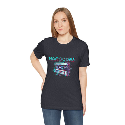 Techno - Hardcore Never Dies - Retro Graphic Tee, 90s Aesthetic Shirt unisex