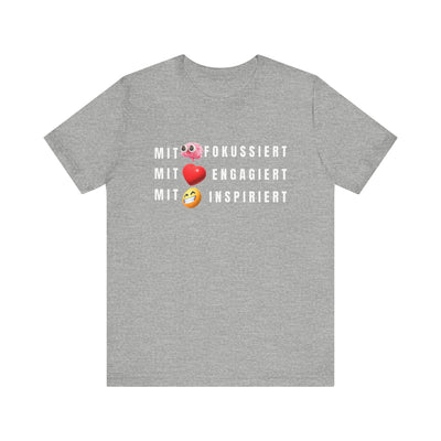 Inspirational Emoji T-Shirt Herz - Hirn - Humor - Heart - Mind - Humor