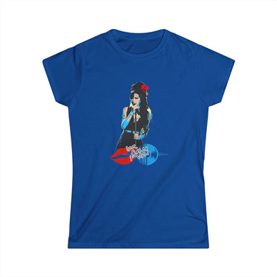 Amy Winehouse Bold Floral Art Women's Shirt