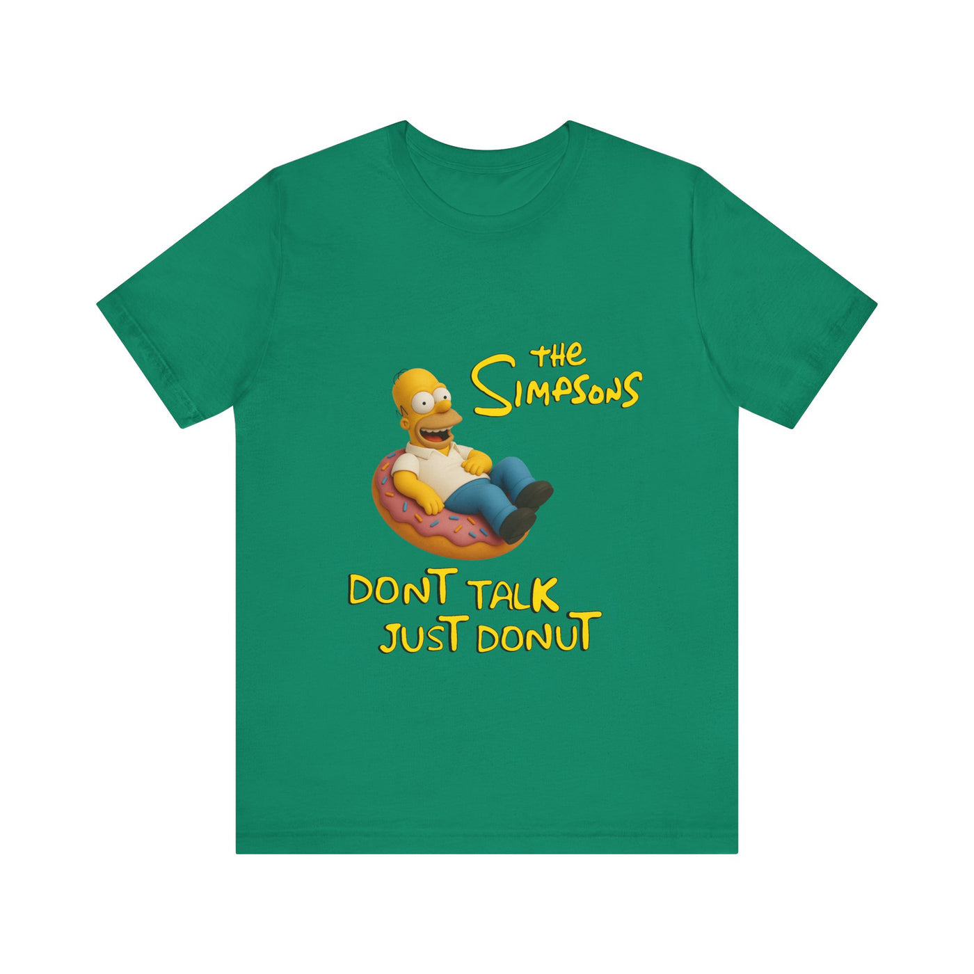 The Simpsons Donut Lover Tee - Funny Graphic T-Shirt -unisex