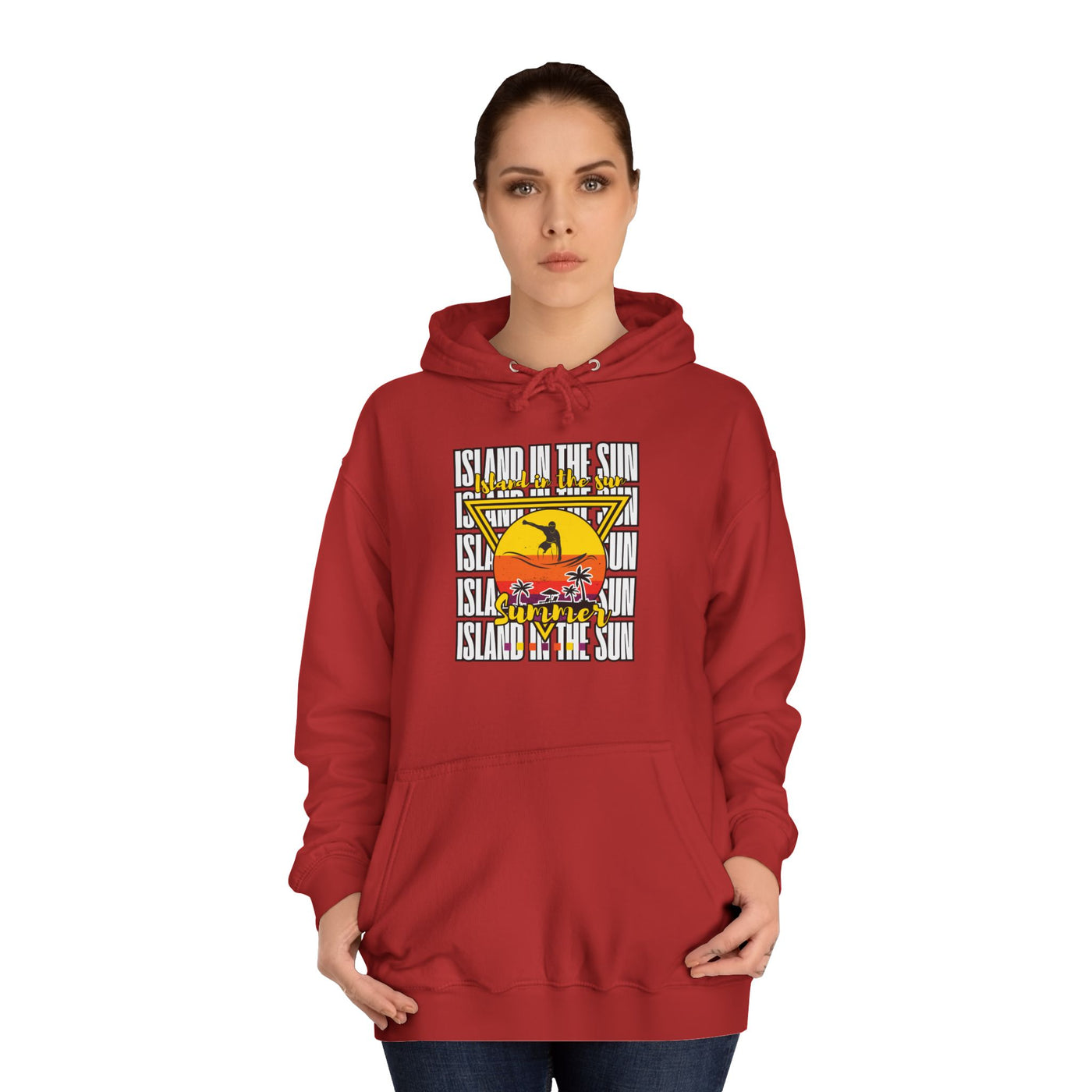 Vibrant College Spirit Hoodie, Unisex College Hoodie