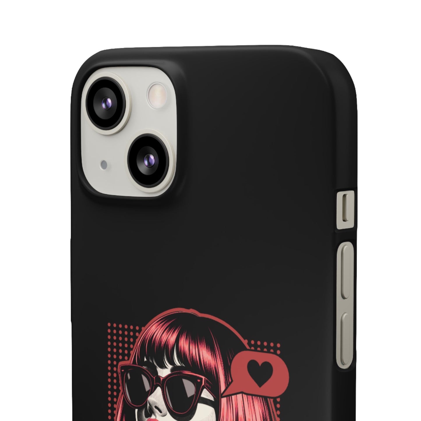 Retro Girl Snap Case Handyhülle
