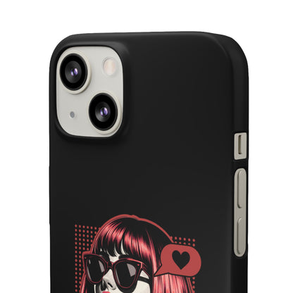 Retro Girl Snap Case Handyhülle