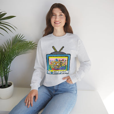 The Simpsons Unisex Heavy Cotton Sweatshirt
