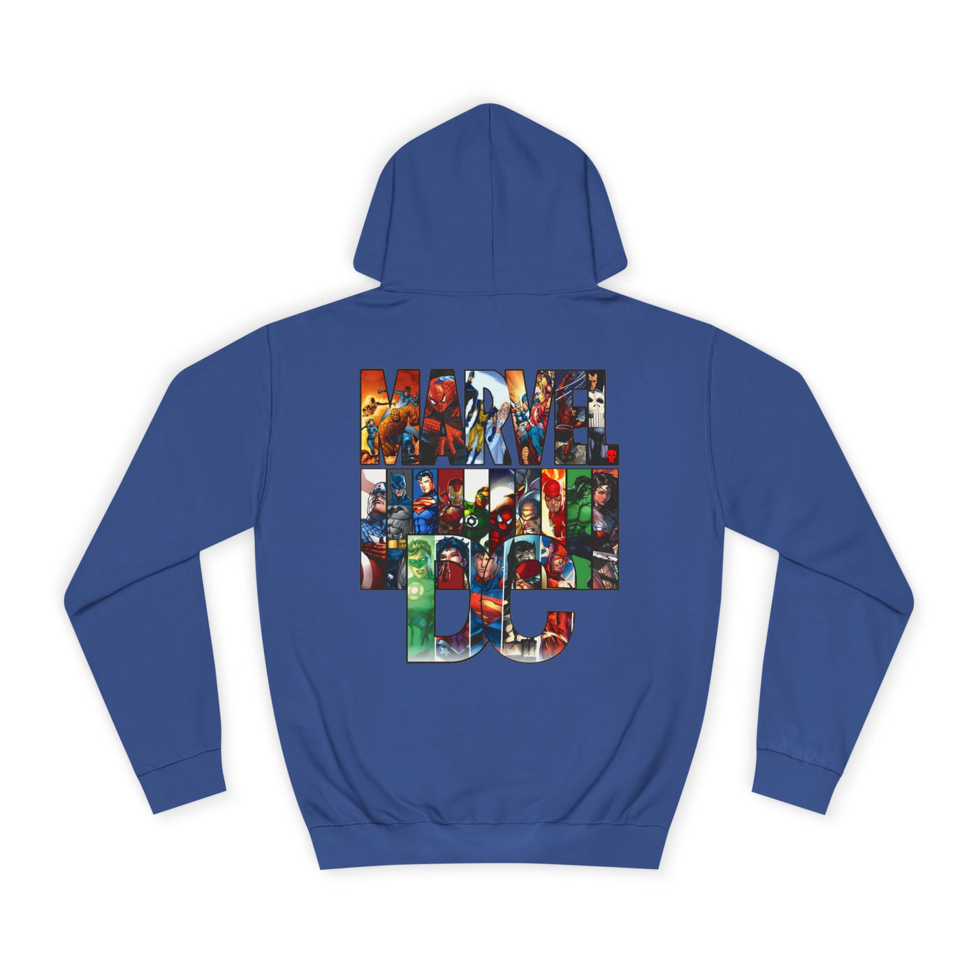 Superhero Graphic Hoodie, Unisex College Sweatshirt, Marvel DC Fans Apparel, Comic Book Lover Gift, Fun Cosplay Outfit