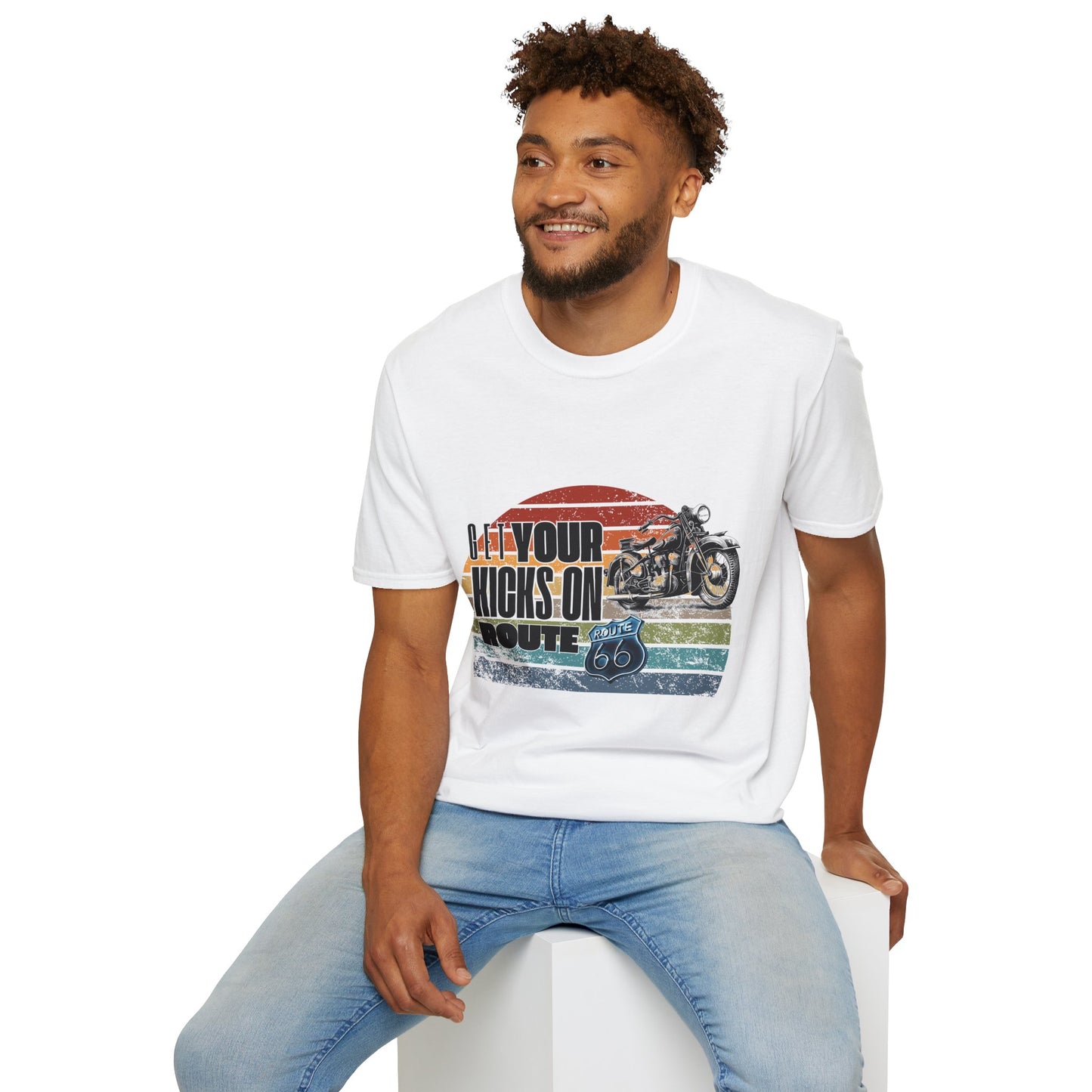 Retro Motorcycle Adventure Hoodie - 'Get Your Kicks On Route 66'