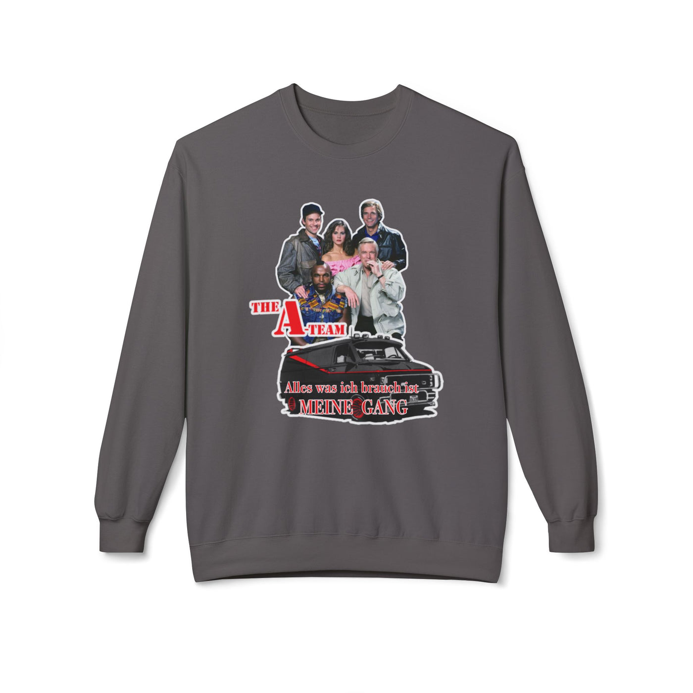 Unisex A-Team Fleece Crewneck Sweatshirt - Retro TV Show Inspired Apparel
