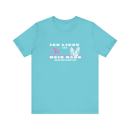 I Love My Husband "Shopping" Unisex Jersey Short Sleeve Tee