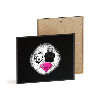 Vintage Marilyn Monroe Poster with Wooden Frame