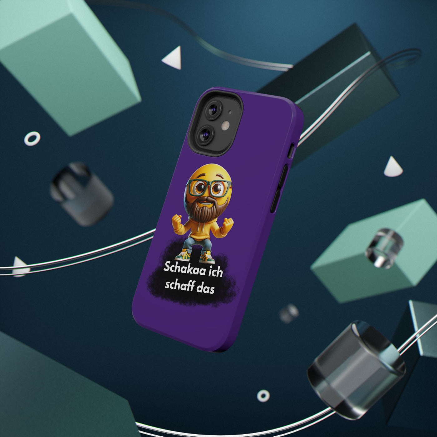 Motivational Impact-Resistant Phone Case - "Schakaa ich schaff das"