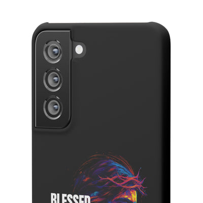 Blessed Saved loved - Snap Case - Jesus