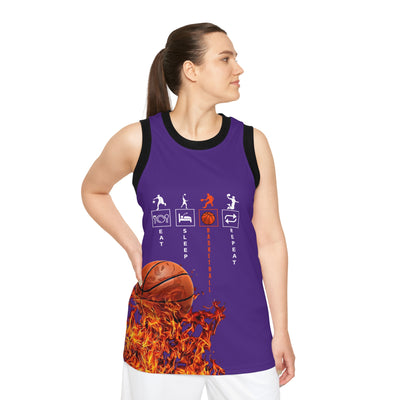 Eat - Sleep- Basketball- Repeat- Jersey, Perfect for Sports Lovers,