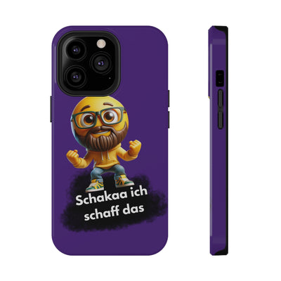 Motivational Impact-Resistant Phone Case - "Schakaa ich schaff das"