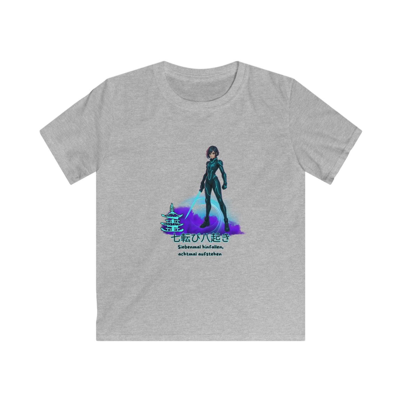 T-Shirt - Anime "siebenmal hinfallen - achtmal aufstehen" for Teens