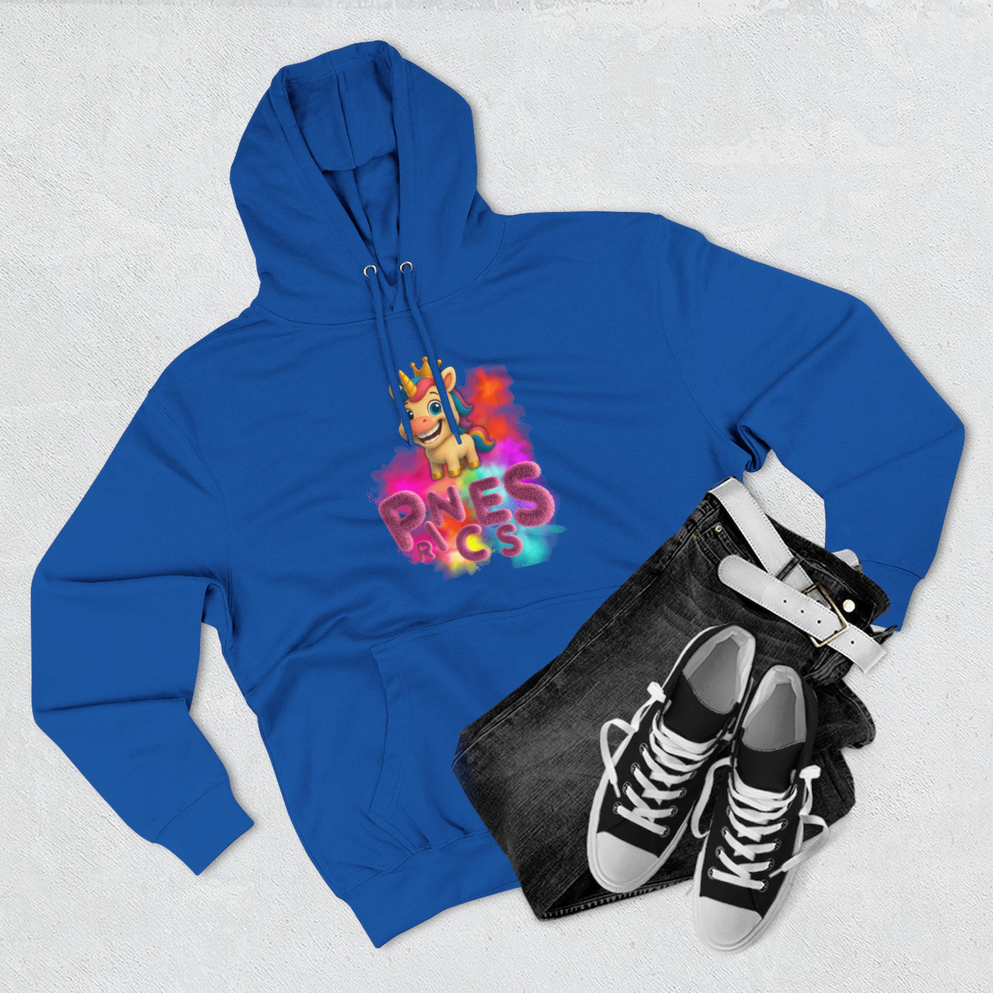 Colorful Kids' Fleece Hoodie with Fun Design