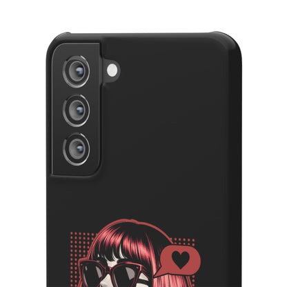 Retro Girl Snap Case Handyhülle