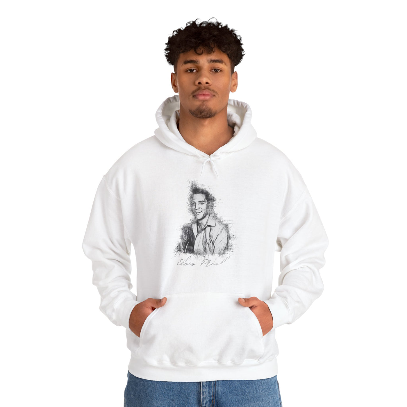 Hoodie Elvis Presley Inspired Vintage Design
