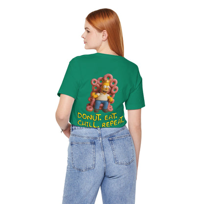 The Simpsons Donut Lover Tee - Funny Graphic T-Shirt -unisex