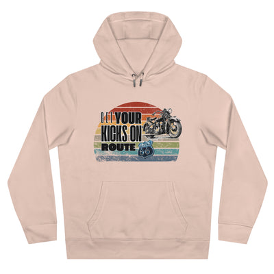 Retro Route 66 Motorcycle Hoodie Sweatshirt - Get your kicks on route 66