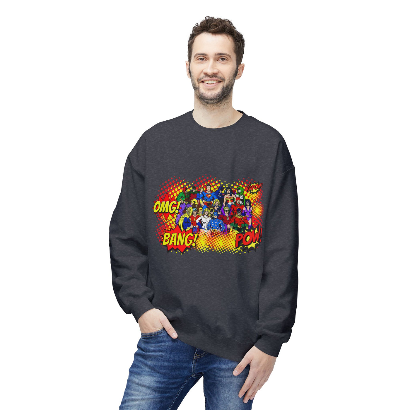 Comic Helden Graphic Sweatshirt, Superhero