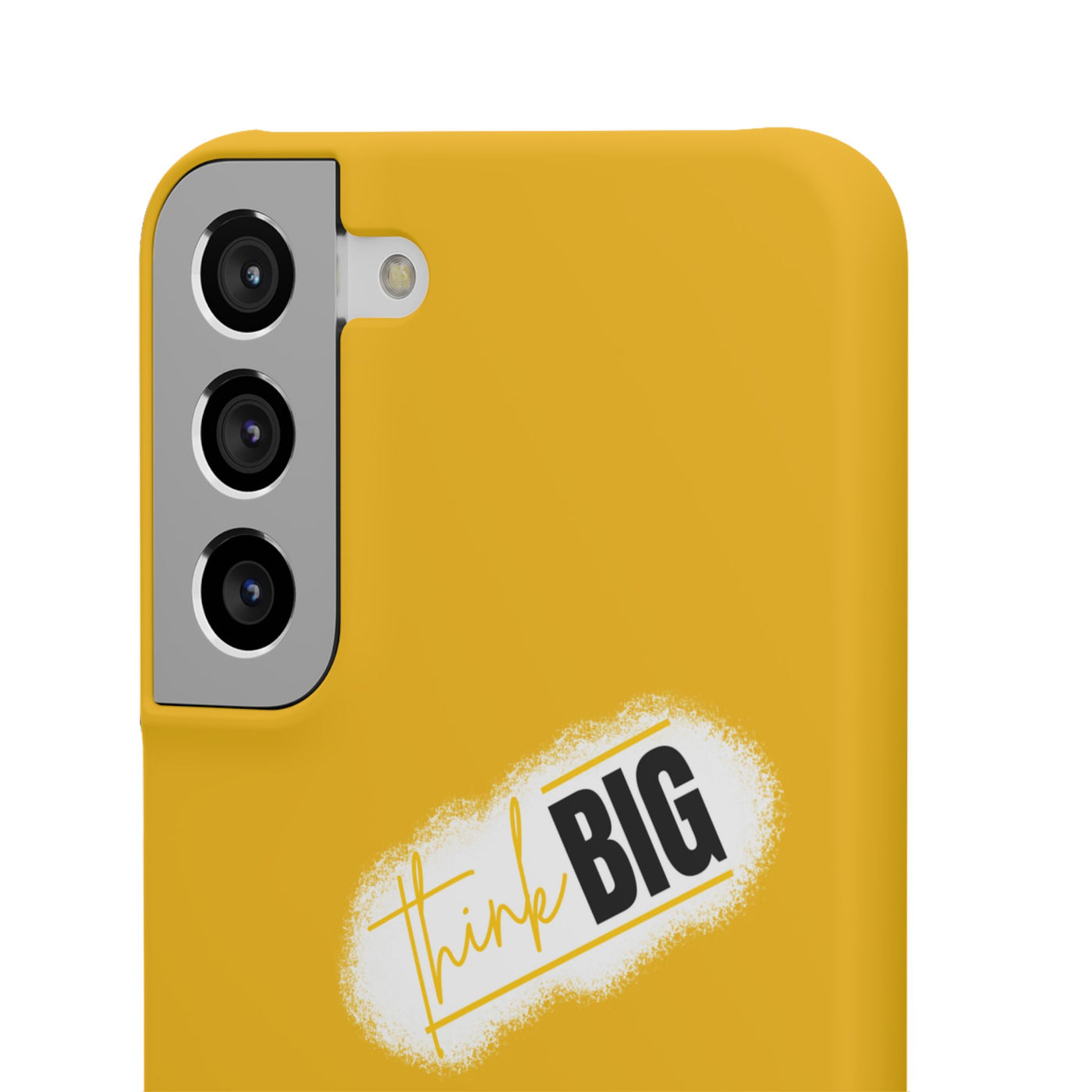 Handyhülle gelbe - Yellow Snap Case - 'Think BIG' for Motivated Individuals