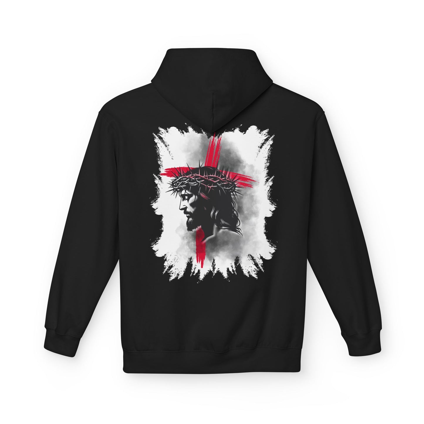 Faith-Inspired Hoodie: Blessed, Saved, Loved - Christian JESUS