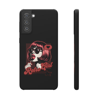 Retro Girl Snap Case Handyhülle