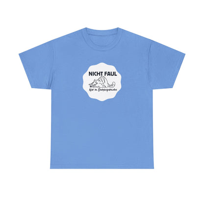 Funny Unisex Tee - "Nicht faul nur im Energiesparmodus"