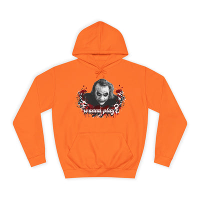 Joker "wanna play" college hoodie
