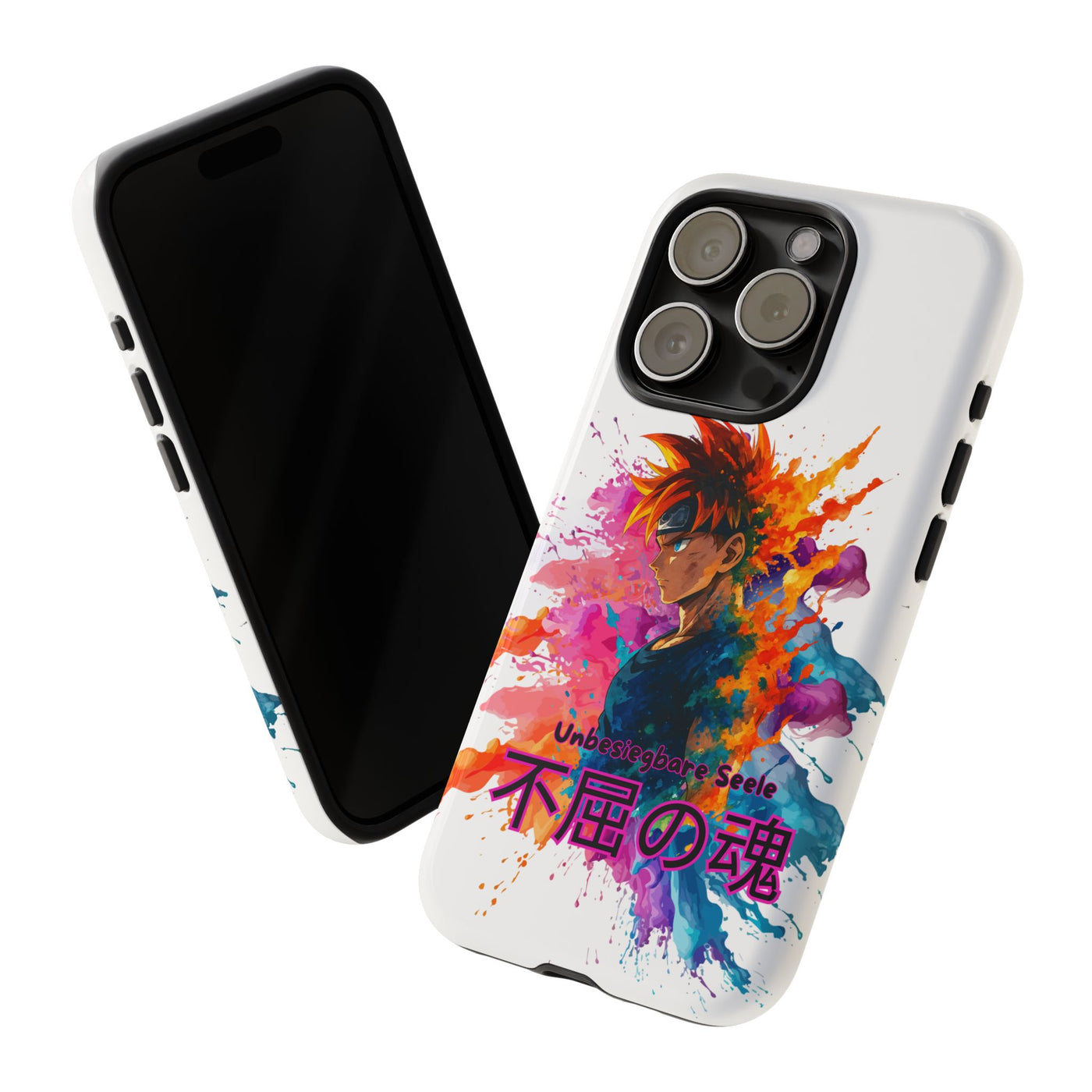 "unbesiegbare Seele" Tough Cases - Colorful Anime Phone Case Handyhülle