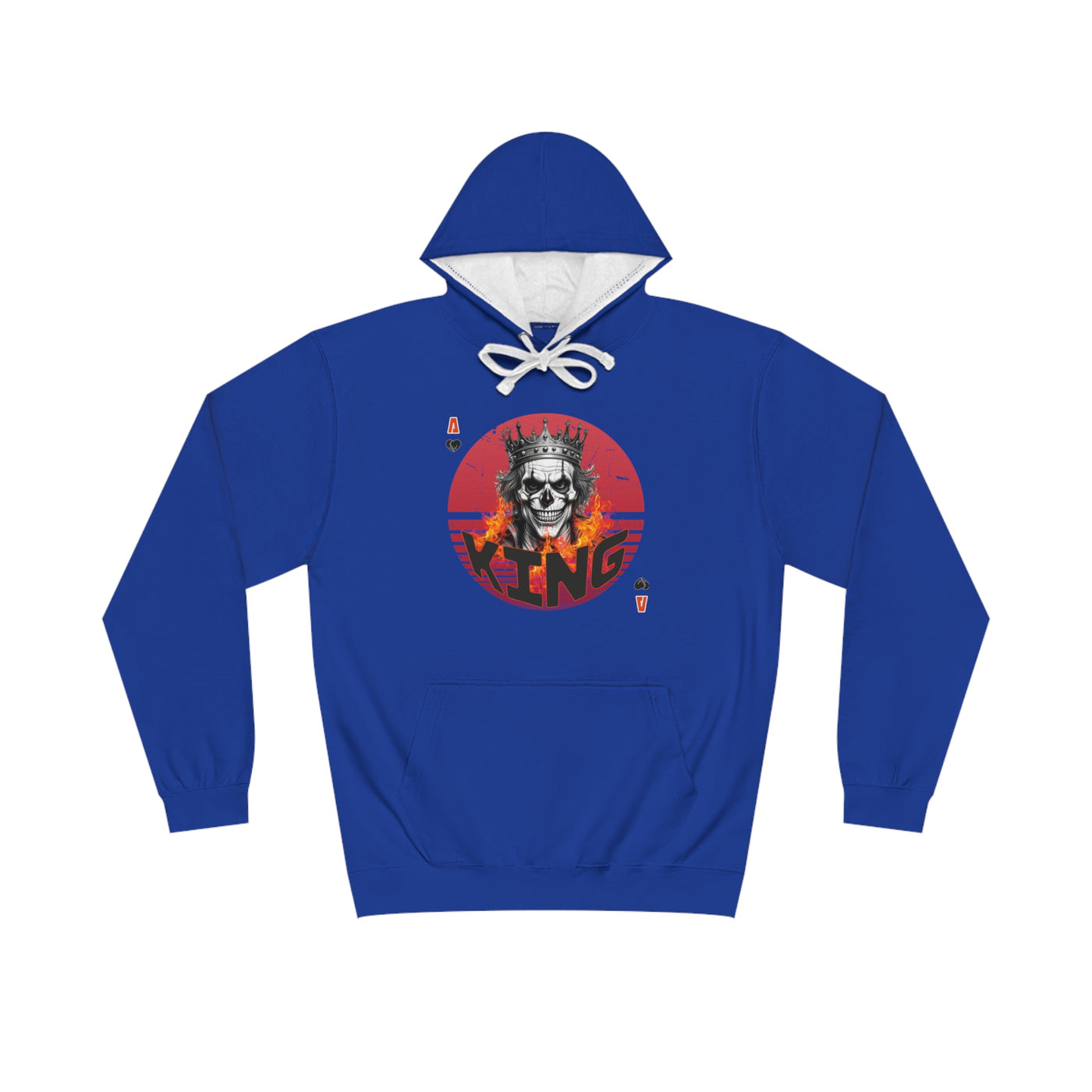 Hoodie Skull King Totenkopf König Herz König