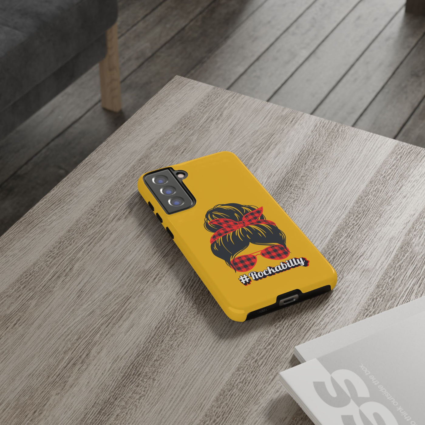 Handyhülle Rockabilly Phone Case, Vintage Scooter Design, Retro Style Cover