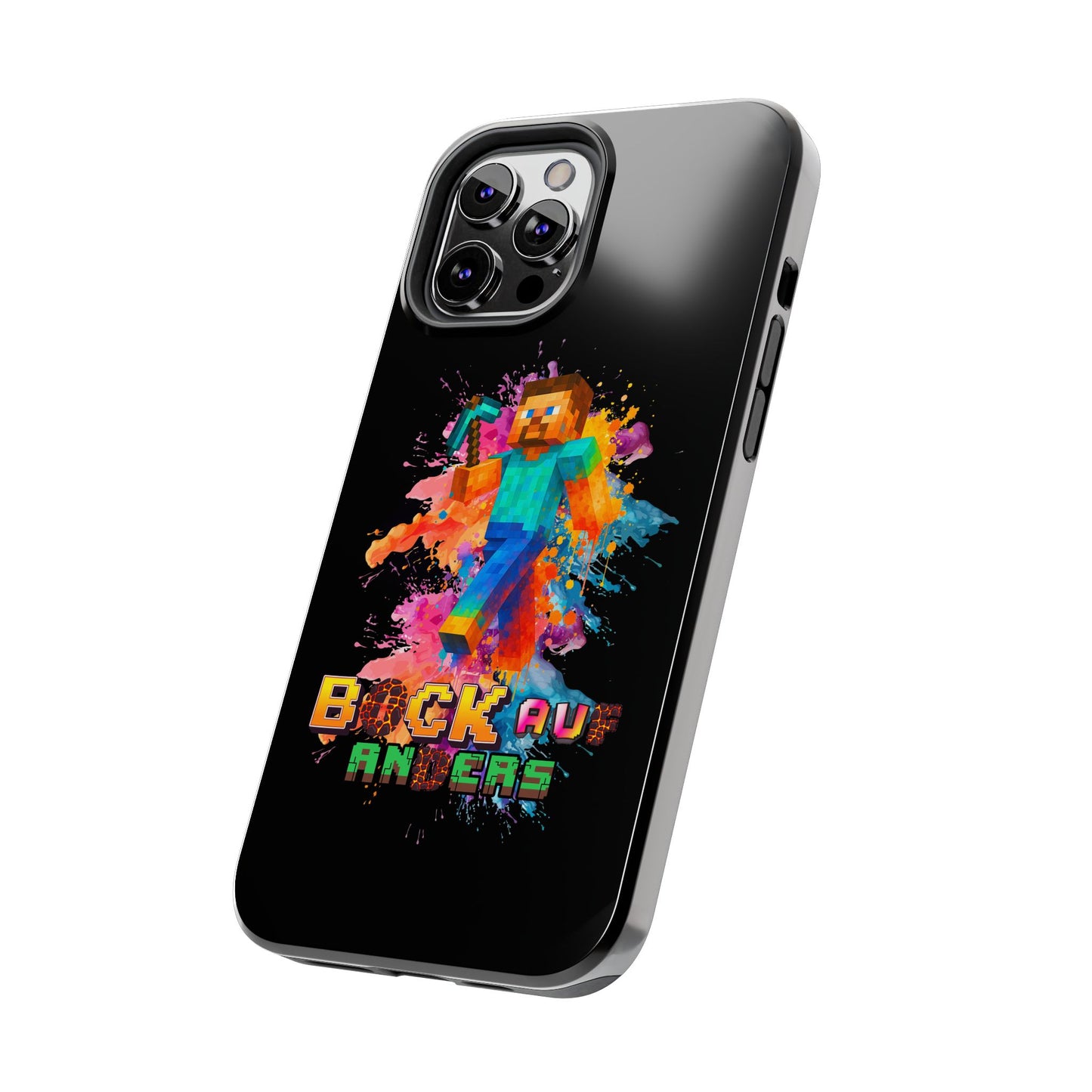 Minecraft Inspired Tough Phone Case - Handyhülle  "Bock auf anders" Colorful Gamer Design