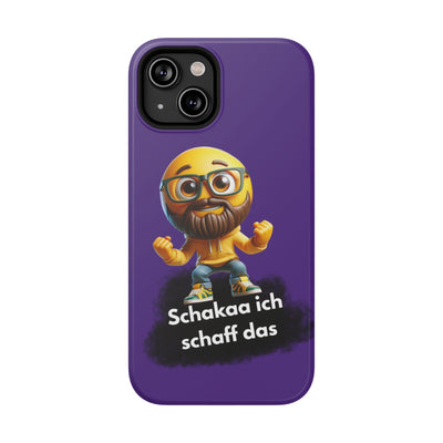 Motivational Impact-Resistant Phone Case - "Schakaa ich schaff das"