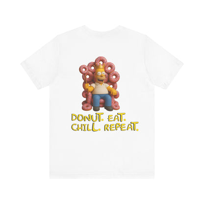 The Simpsons Donut Lover Tee - Funny Graphic T-Shirt -unisex