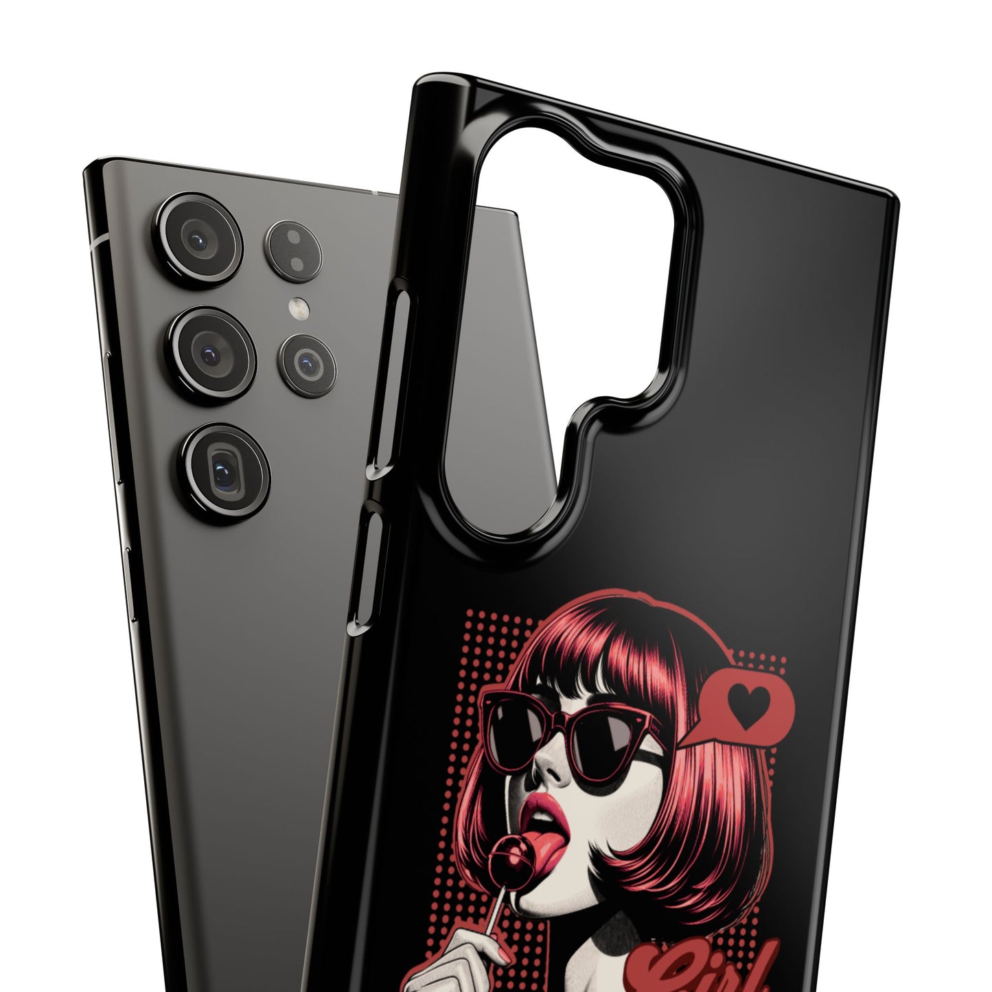 Retro Girl Snap Case Handyhülle