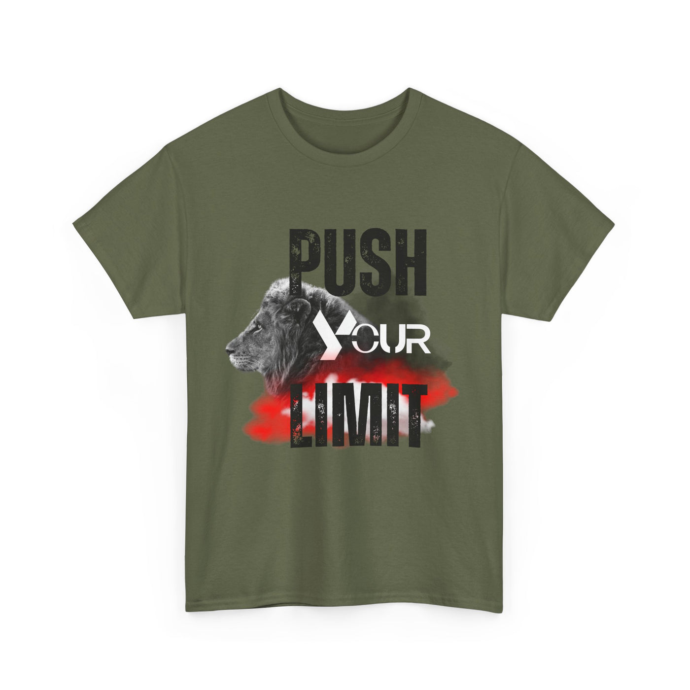 Motivational Unisex Heavy Cotton Tee - "Push Your Limit"