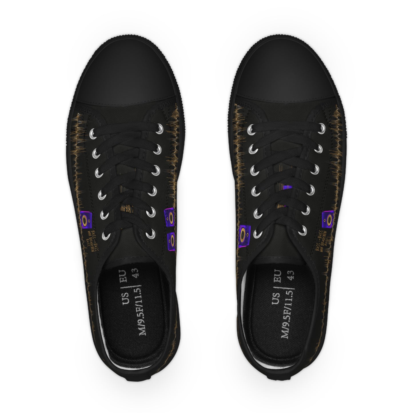 Bass Bass wir brauchen Bass- Sound Wave Men's Sneakers - Stylish