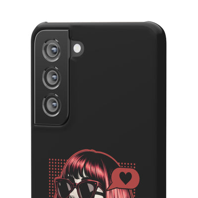 Retro Girl Snap Case Handyhülle