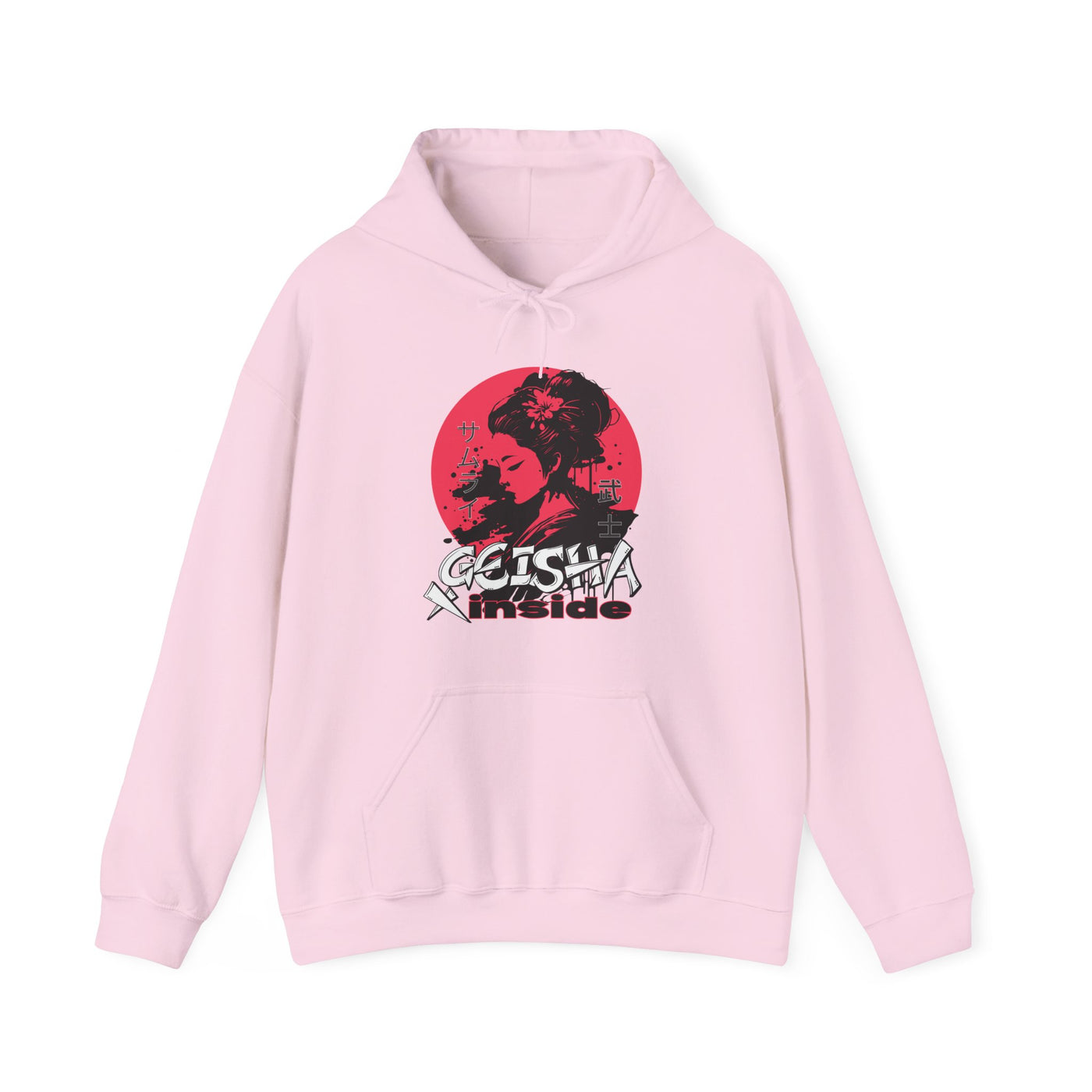 "Geisha Inside"Fleece Hoodie, Cozy