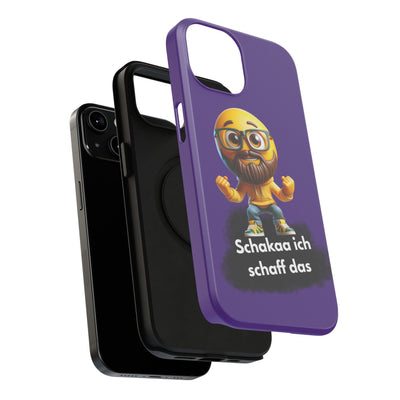 Motivational Impact-Resistant Phone Case - "Schakaa ich schaff das"